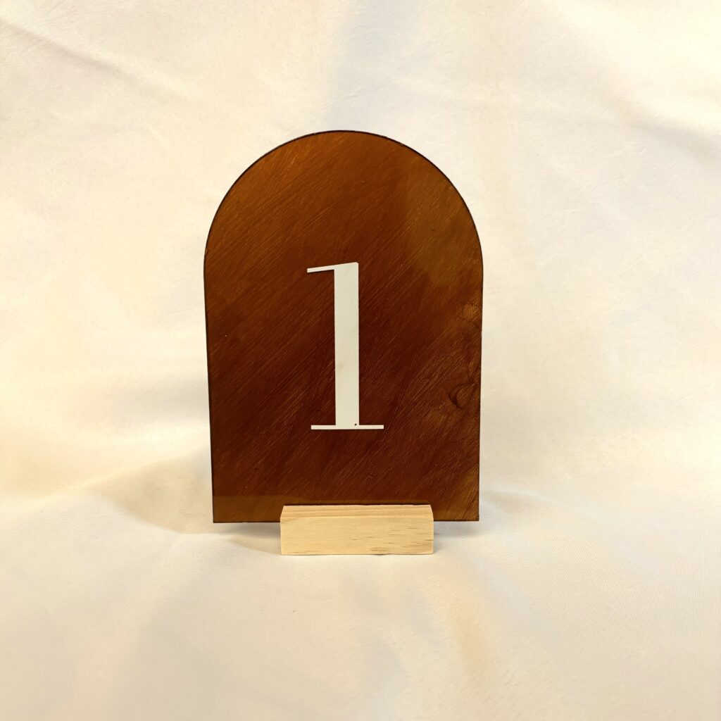 Barnwood Table Numbers